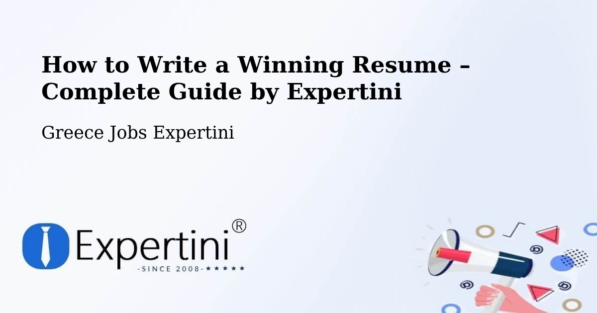 Resume Writing Guide for Job Seekers – Ádendro - Ádendro, Greece Jobs Expertini
